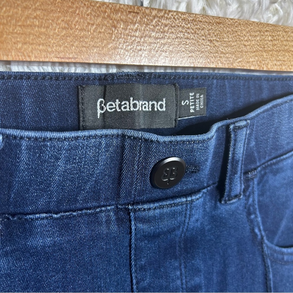 Betabrand Yoga Denim Crop jeans stretch high rise size small petite - Picture 6 of 6
